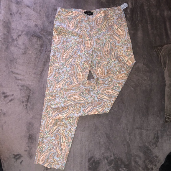 Paisley Pattered Slacks - Picture 1 of 4